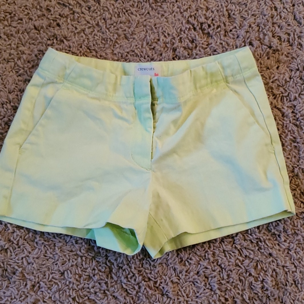 Neon Yellow Crew Cuts Shorts